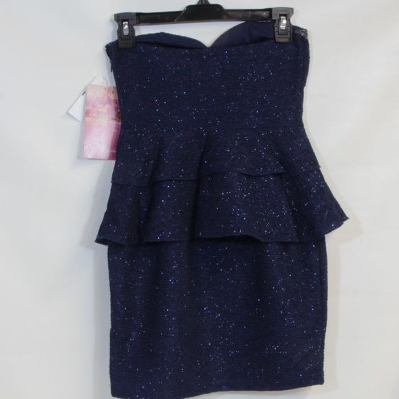 Emerald Sundae Club Navy Cocktail Mini Dress - Picture 3 of 6